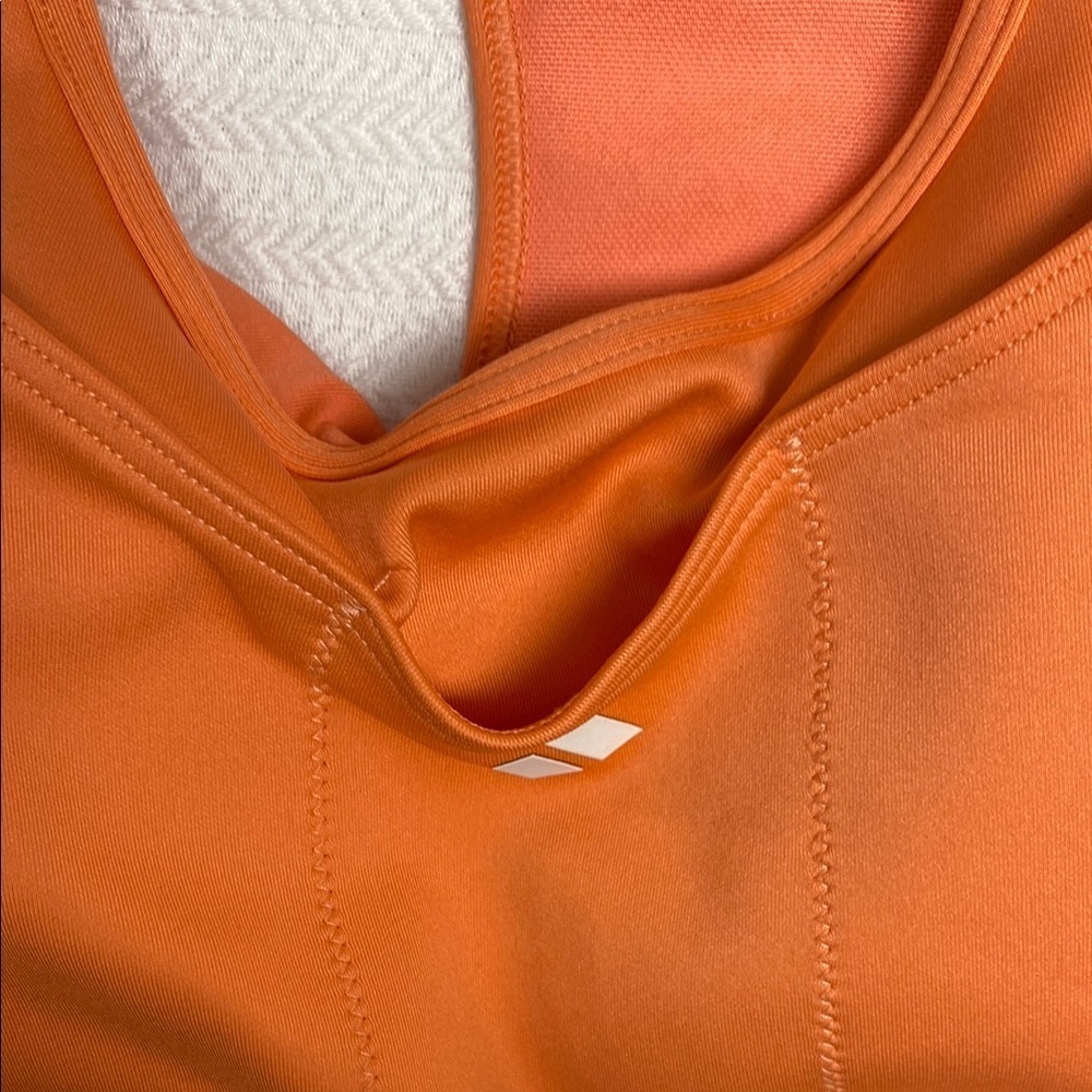 Adidas Sports Bra Racerback Performance Boston Athletic Association Orange 32-34 - Picture 11 of 14